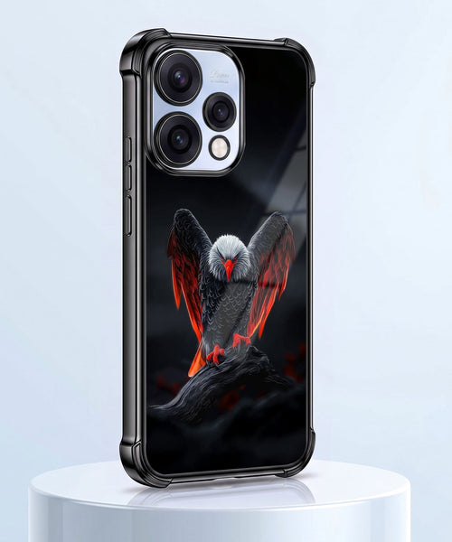 Oppo Reno 15 5G Premium Black Eagle Airbags Printed Back Case