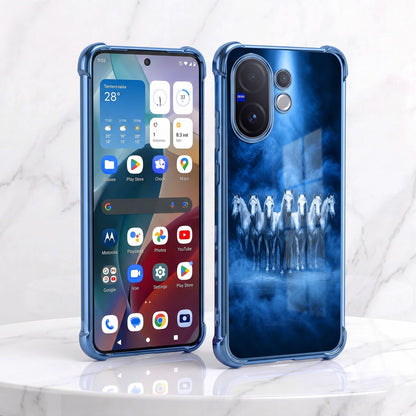 Vivo V60 5G Running Horses Airbags Printed Back Case