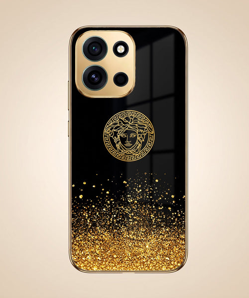 OnePlus Nord 6 5G Medusa Head Gold Electroplated Glass Phone Back Case