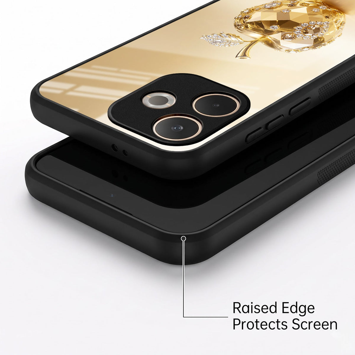 Oppo A5 Pro 5G Golden Apple Acrylic Glass Back Case