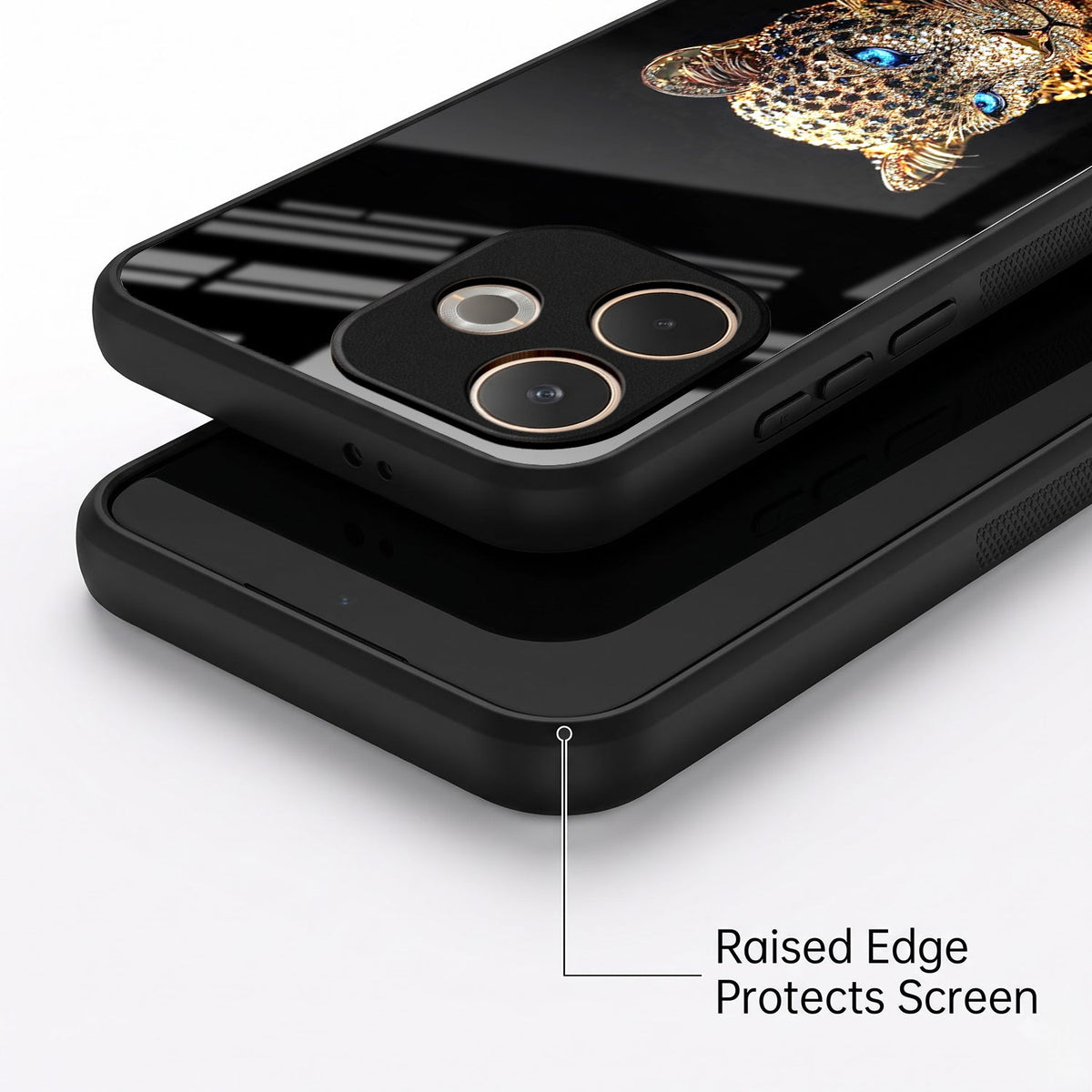Oppo A5 Pro 5G Panther Acrylic Glass Back Case