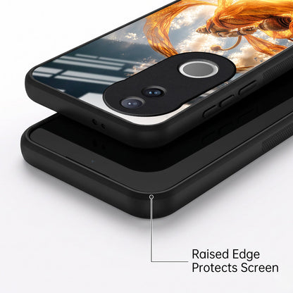 Vivo V50 5G Divine Hanuman Acrylic Glass Back Case
