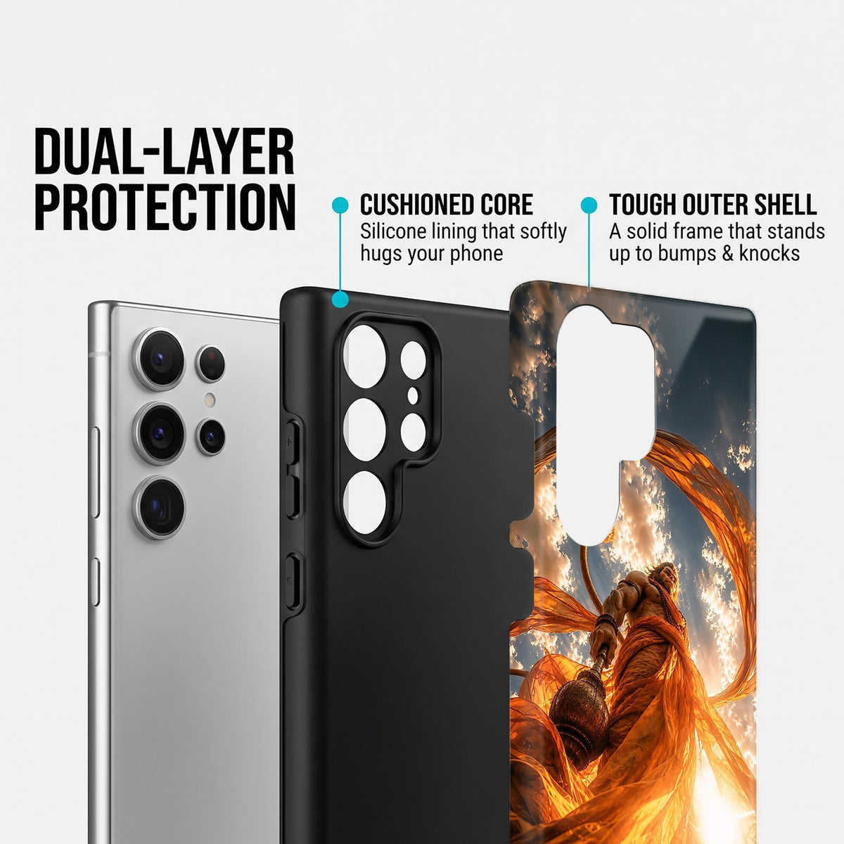 Samsung Galaxy S25 Ultra 5G Divine Hanuman Protective Case