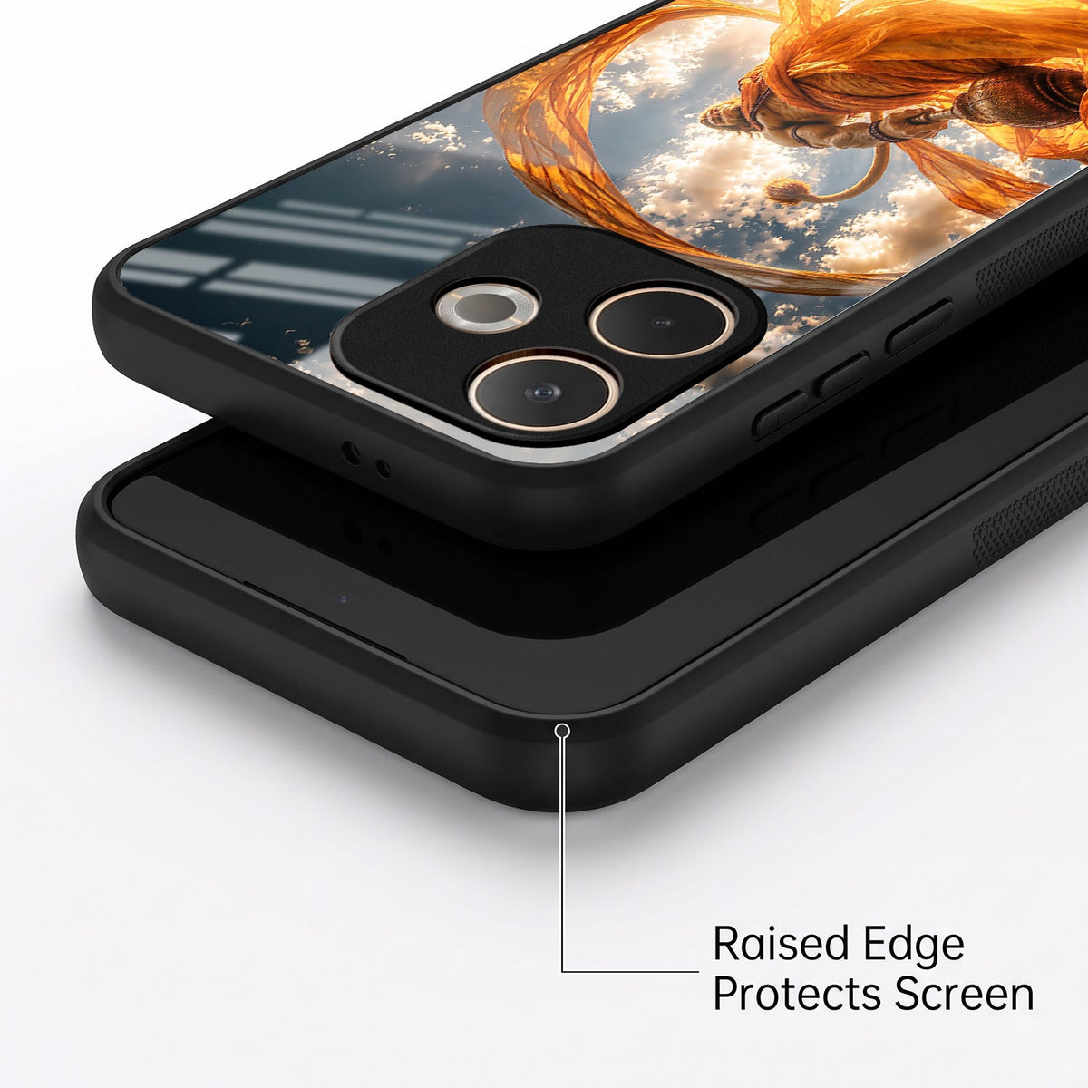 Oppo A5 Pro 5G Divine Hanuman Acrylic Glass Back Case