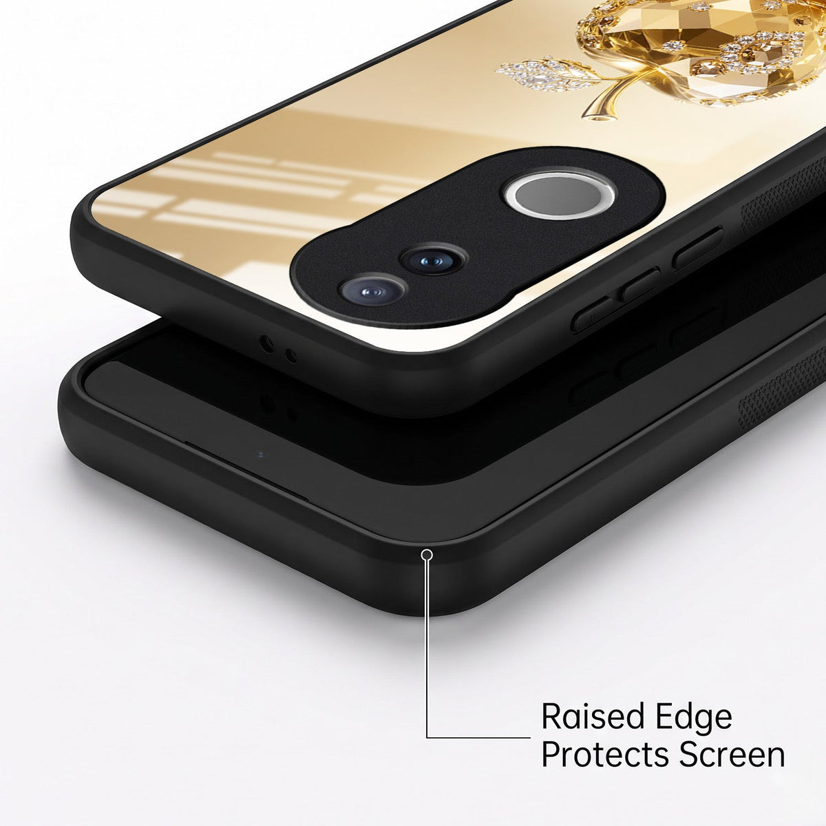 Vivo V50 5G Golden Apple Acrylic Glass Back Case