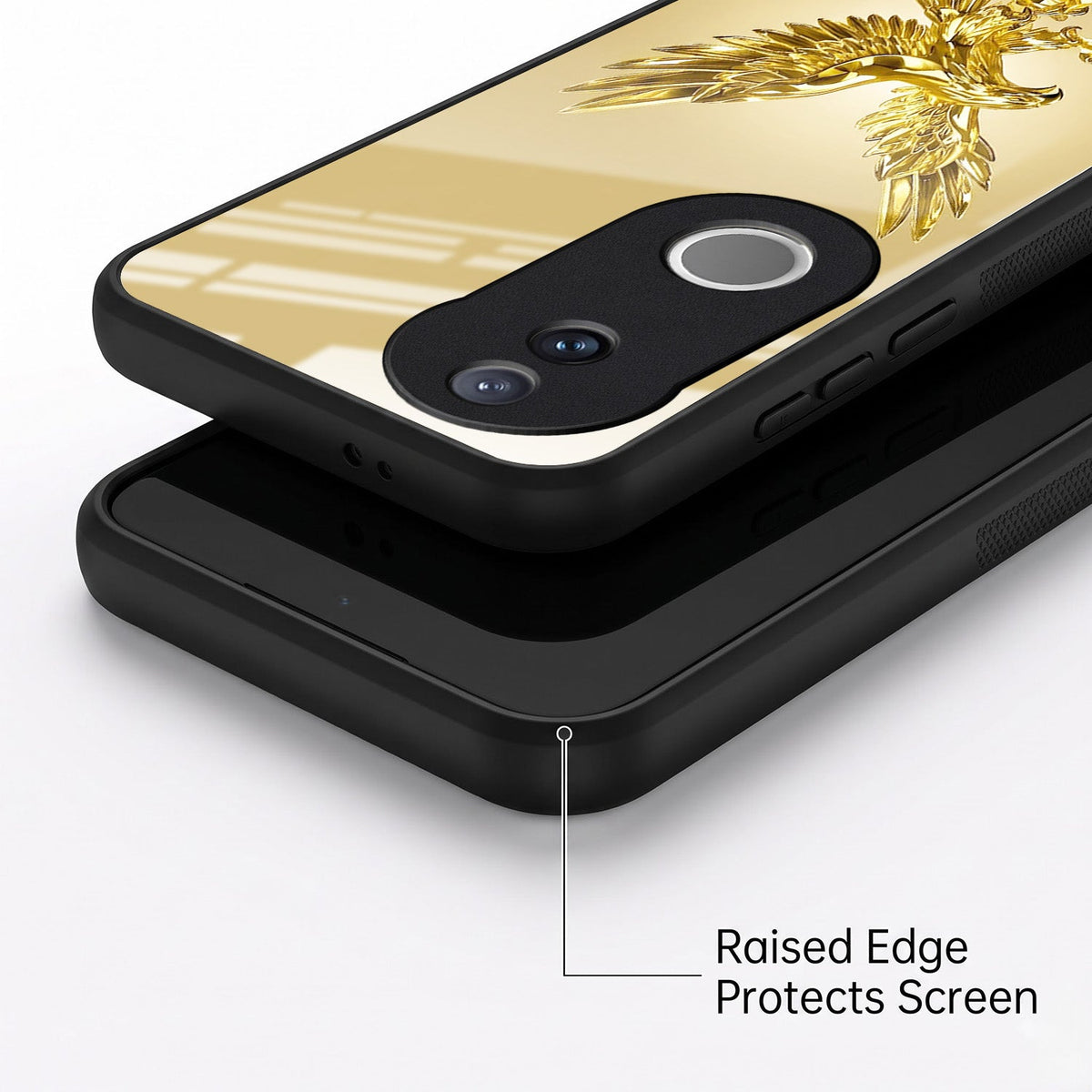 Vivo V50 5G Golden Eagle Acrylic Glass Back Case