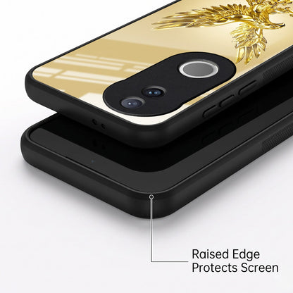 Vivo V50 5G Golden Eagle Acrylic Glass Back Case