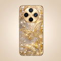 Vivo X200T 5G Golden Butterfly Gold Electroplated Glass Phone Back Case