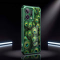 Oppo Reno 14 5G Peacock feathers Airbags Printed Back Case