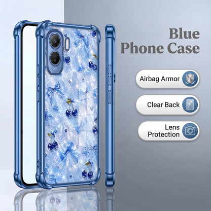 Vivo T5 Pro 5G Blue Cherry Airbags Printed Back Case