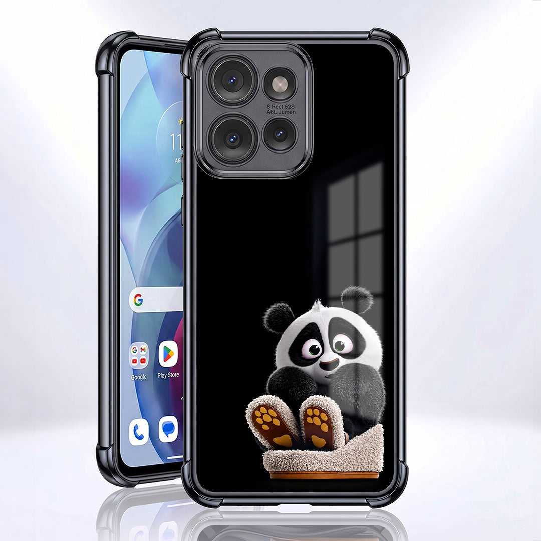 Motorola Edge 50 Neo 5G Cute Panda Airbags Printed Back Case