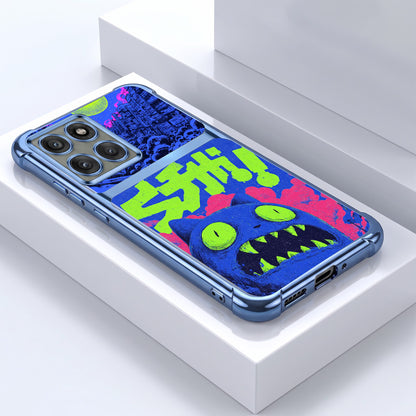 Motorola Edge 60 Pro 5G Neon Monster Dual-Tone Transparent Airbags Case