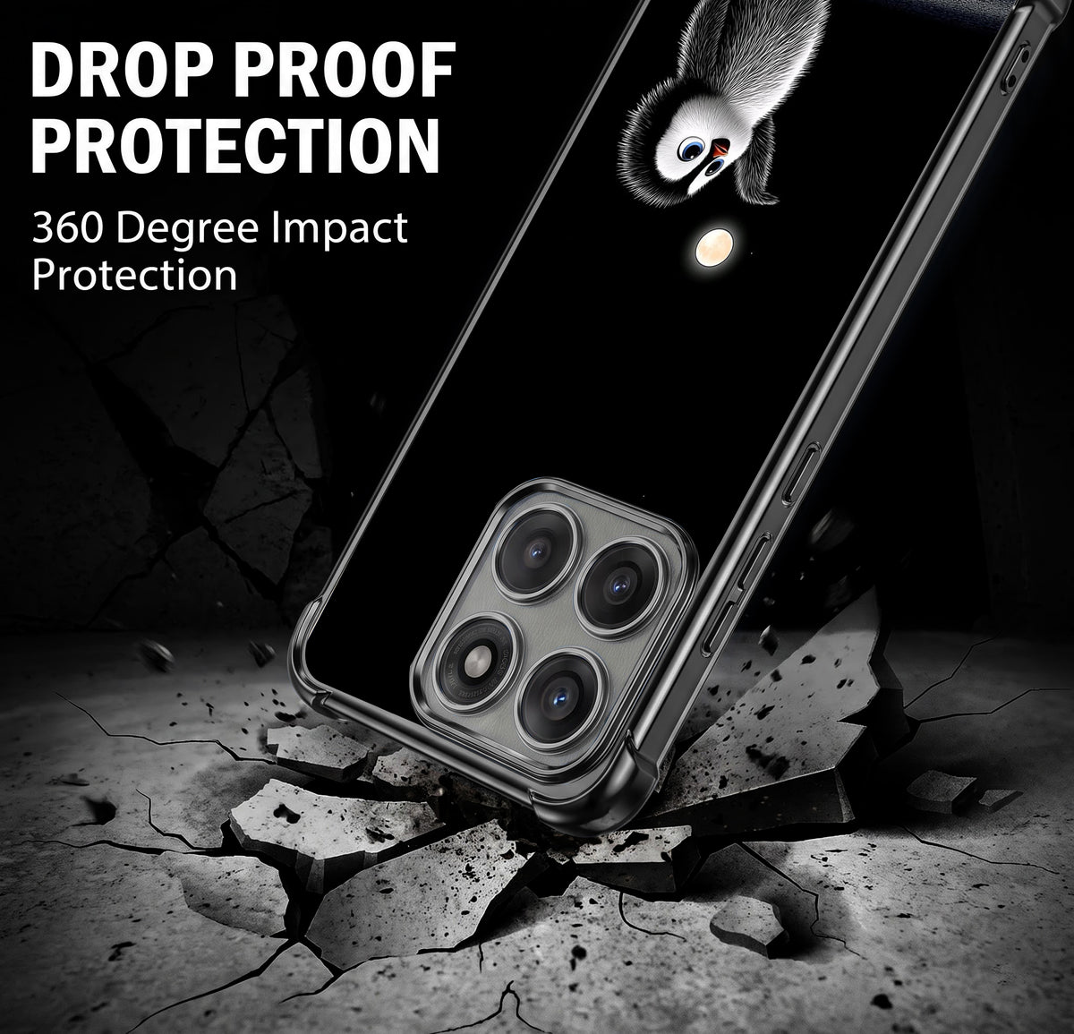 Motorola Edge 60 Pro 5G Moonlight Penguin Airbags Printed Back Case