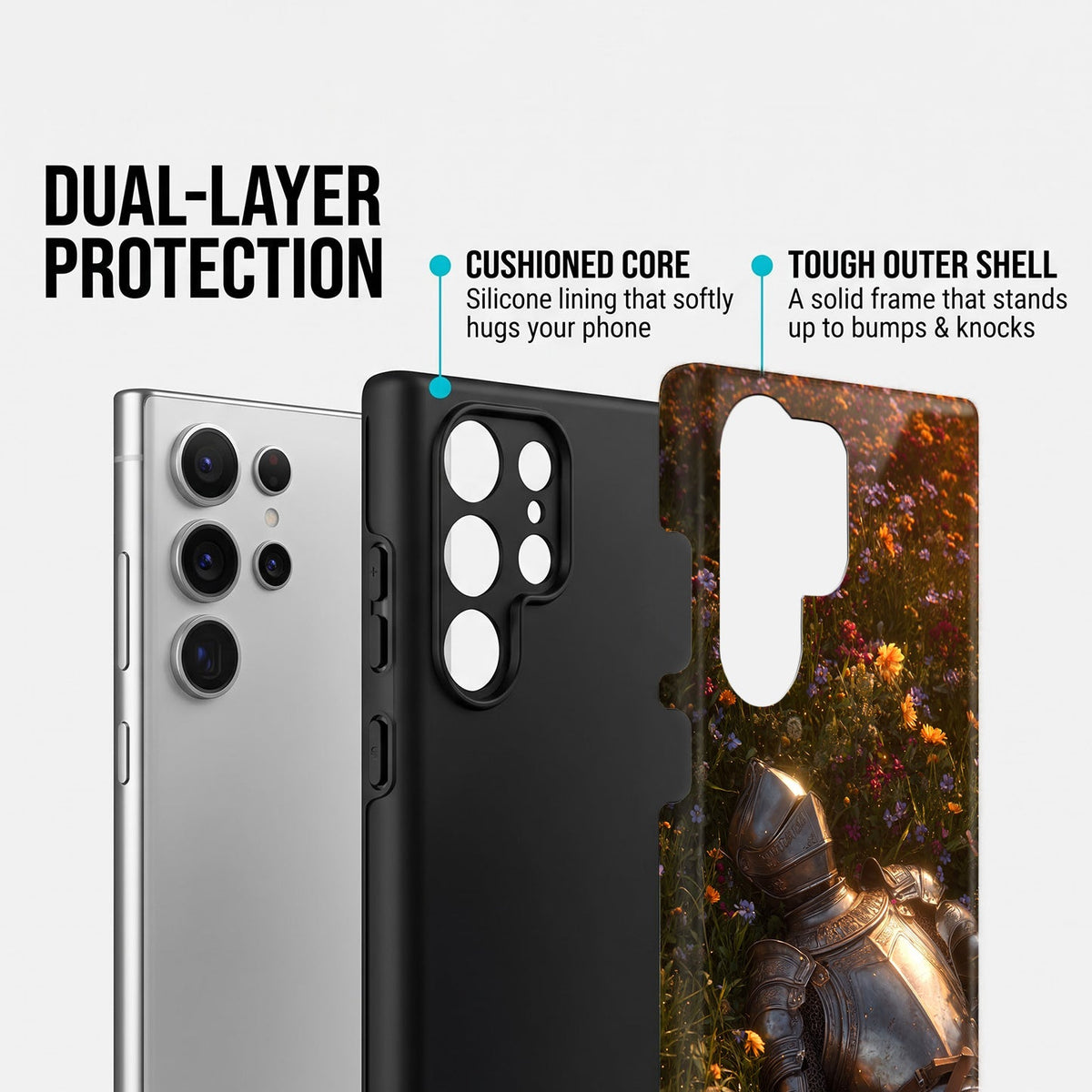 Samsung Galaxy S25 Ultra 5G Armored Knight Protective Case