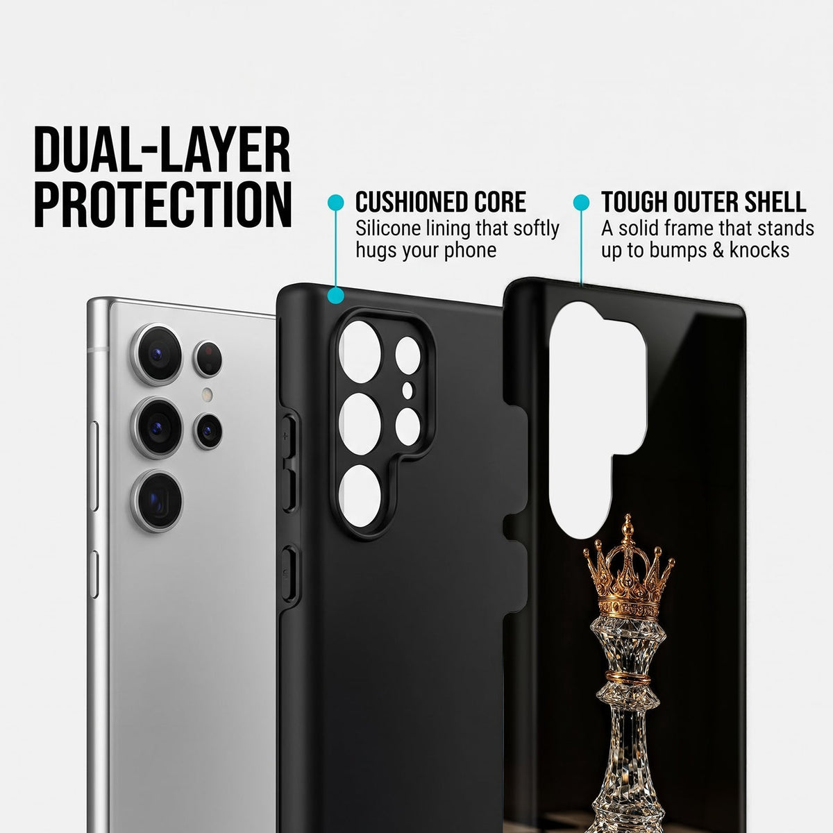 Samsung Galaxy S24 Ultra 5G Royal Chess King Proective Case