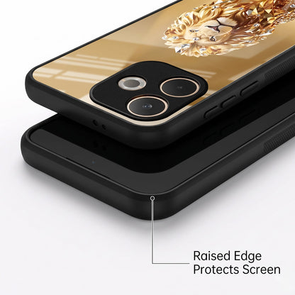 Oppo A5 Pro 5G Luxury Lion Acrylic Glass Back Case