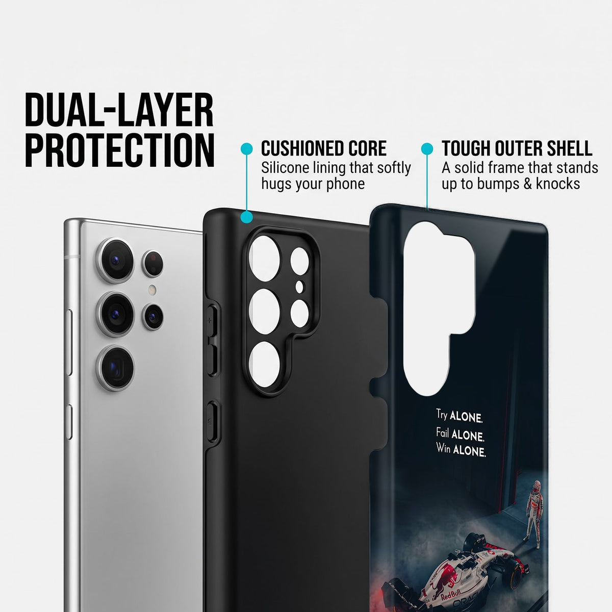 Samsung Galaxy S25 Ultra 5G Win Alone F1 Racing Protective Case