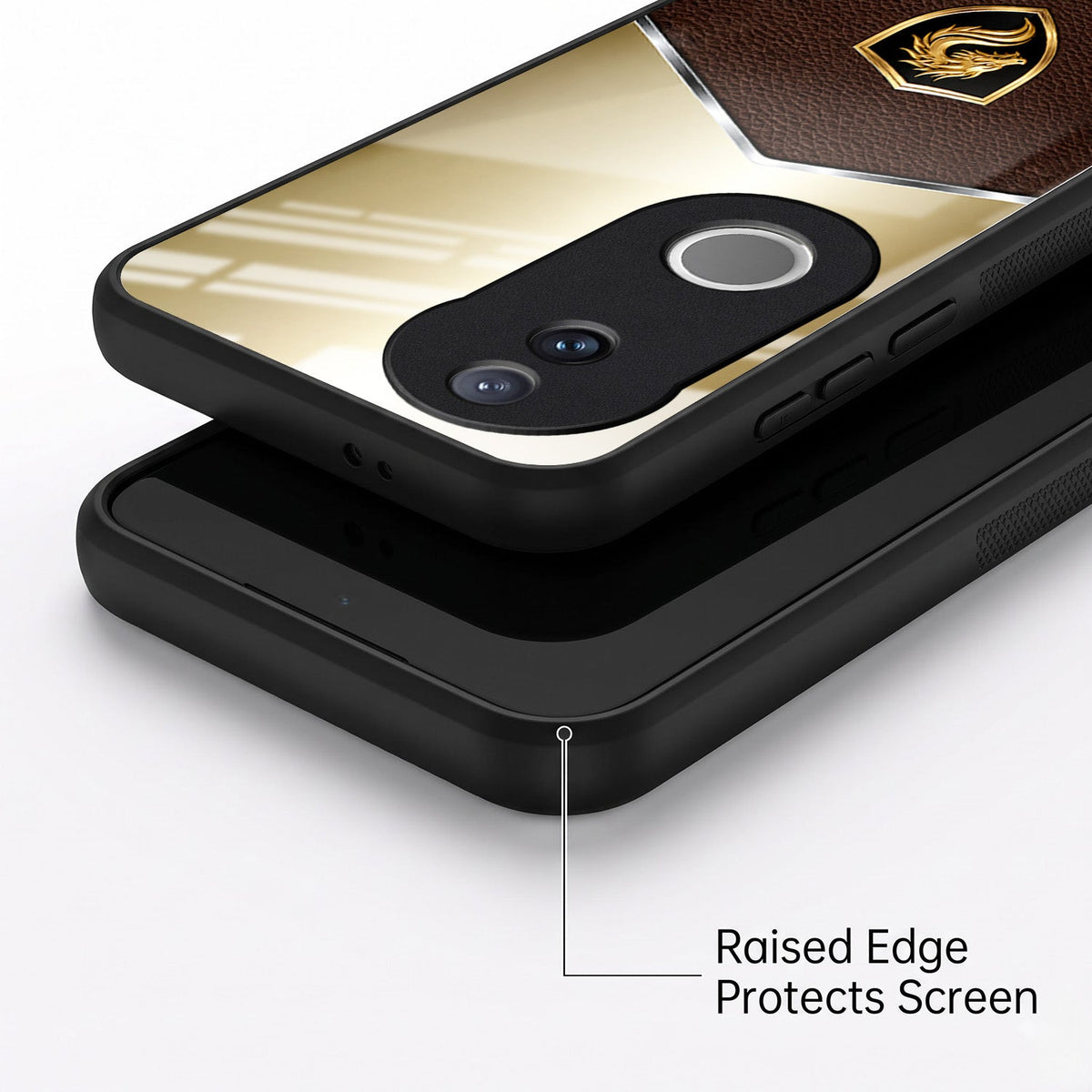 Vivo V50 5G Dragon Crest Acrylic Glass Back Case