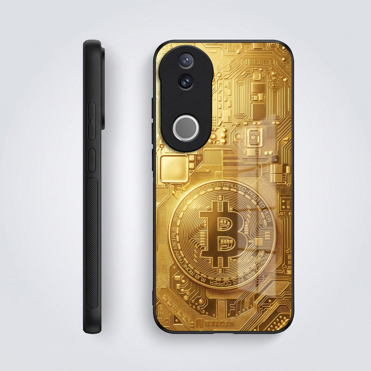 Vivo V50 5G Bitcoin Acrylic Glass Back Case