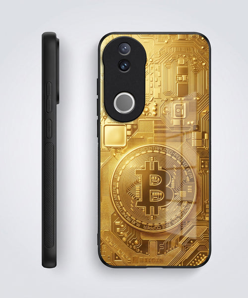 Vivo V50 5G Bitcoin Acrylic Glass Back Case