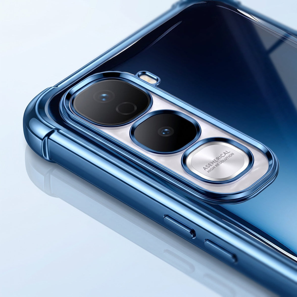 Vivo Y400 Pro 5G Premium Crystal Blue Airbags Printed Back Case