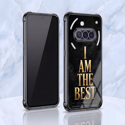 Nothing Phone 3a 5G Premium I Am The Best Gold Airbags Printed Back Case
