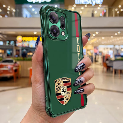 Oppo Reno 14 5G Premium Green Porsche Logo Airbags Printed Back Case