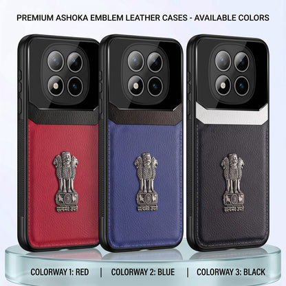 Redmi Note 15 Pro+ 5G Satyamev Jayate 3D Metal Leather Back Case