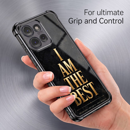 Motorola Edge 50 Neo 5G Premium I Am The Best Gold Airbags Printed Back Case