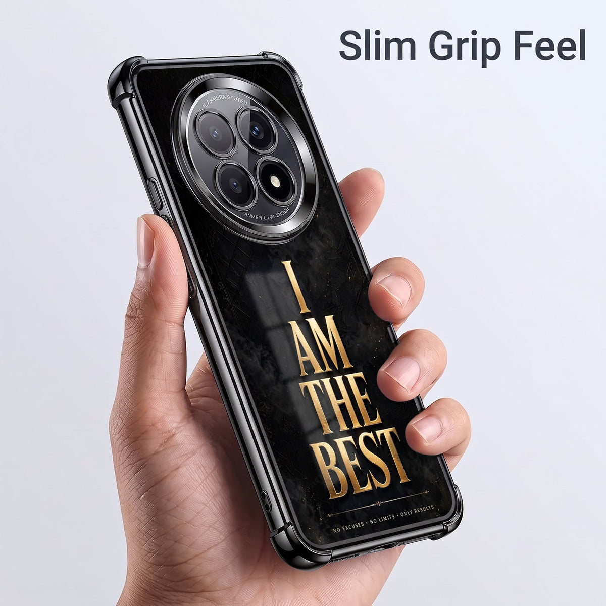 Oppo F29 5G Premium I Am The Best Gold Airbags Printed Back Case