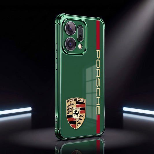 Oppo Reno 14 5G Premium Green Porsche Logo Airbags Printed Back Case