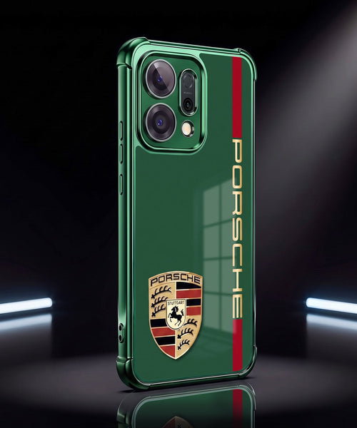 Oppo Reno 14 5G Premium Green Porsche Logo Airbags Printed Back Case