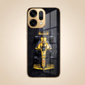 Oppo Reno 14 5G F1 Racing Car Gold Electroplated Glass Phone Back Case