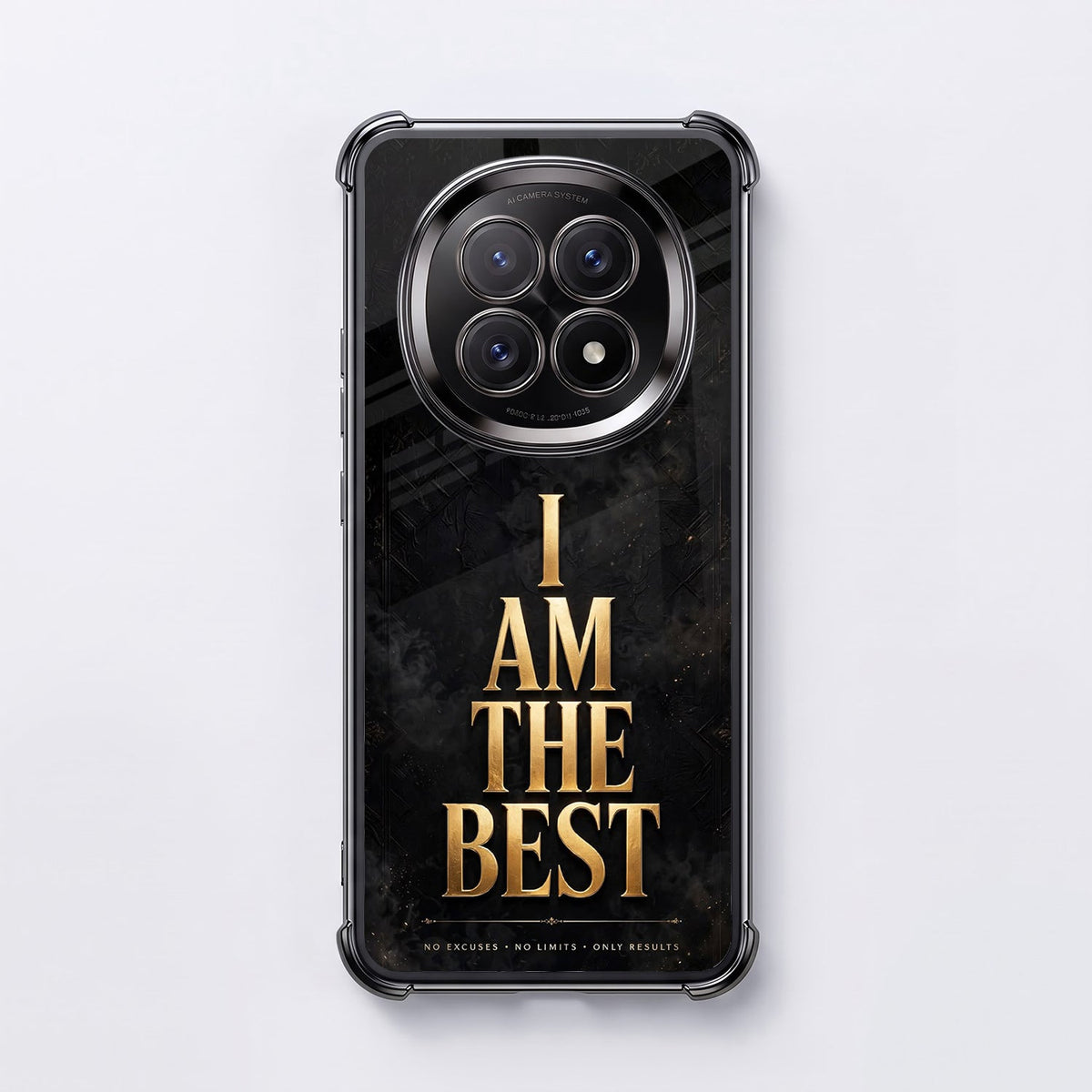 Oppo F29 5G Premium I Am The Best Gold Airbags Printed Back Case