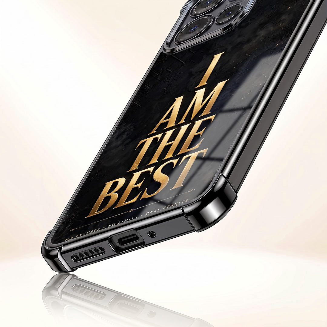 Motorola Edge 50 5G Premium I Am The Best Gold Airbags Printed Back Case
