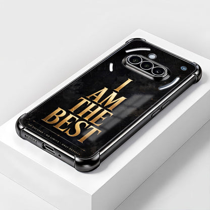 Nothing Phone 3a 5G Premium I Am The Best Gold Airbags Printed Back Case