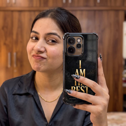 Oppo Reno 15 Pro Mini 5G Premium I Am The Best Gold Airbags Printed Back Case