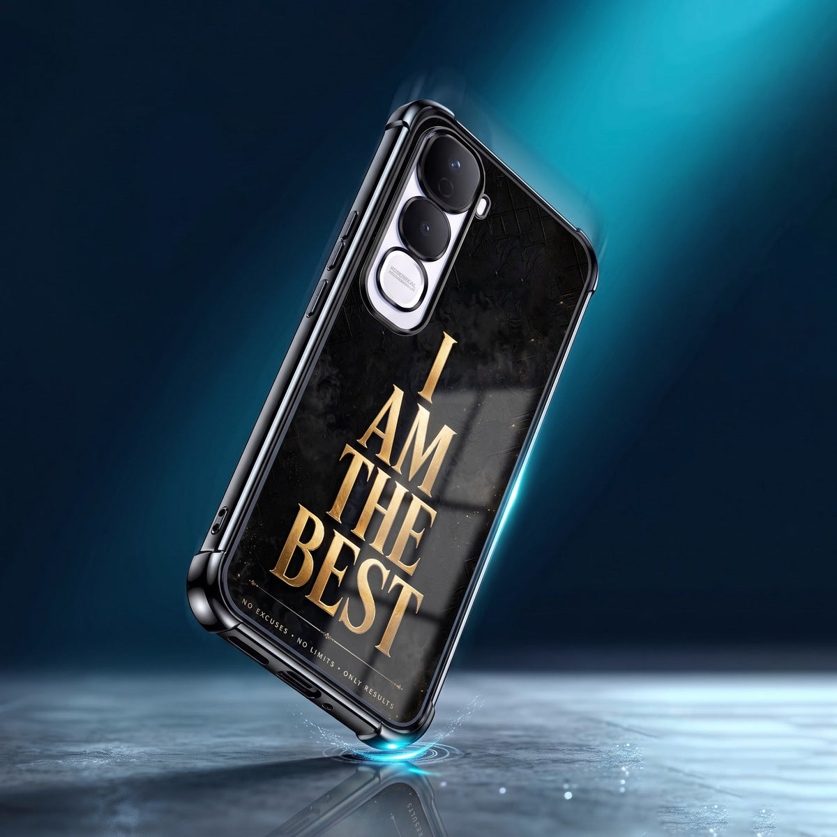 Vivo Y400 Pro 5G Premium I Am The Best Gold Airbags Printed Back Case
