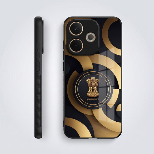 Oppo A5 Pro 5G Royal Emblem Acrylic Glass Back Case