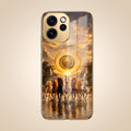 Oppo Reno 15 Pro Mini 5G Celestial Seven Horses Gold Electroplated Glass Phone Back Case
