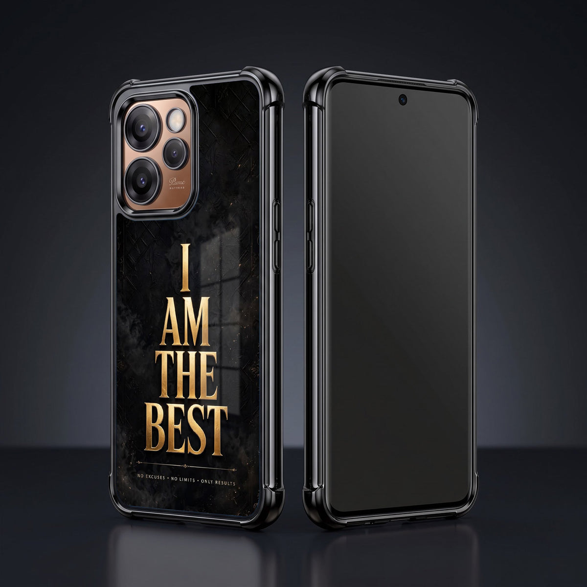Oppo Reno 15 Pro Mini 5G Premium I Am The Best Gold Airbags Printed Back Case