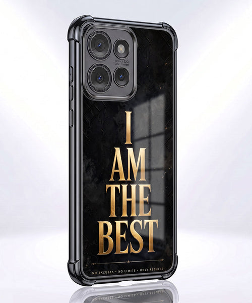 Motorola Edge 50 Neo 5G Premium I Am The Best Gold Airbags Printed Back Case
