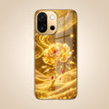 OnePlus 13s 5G Golden Rose Elegance Gold Electroplated Glass Phone Back Case