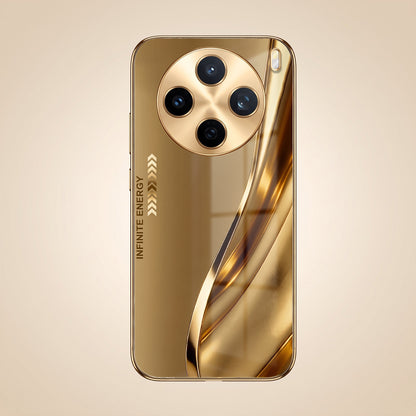 Vivo X200T 5G Luxury Infinity Energy Gold Electroplated Glass Phone Case