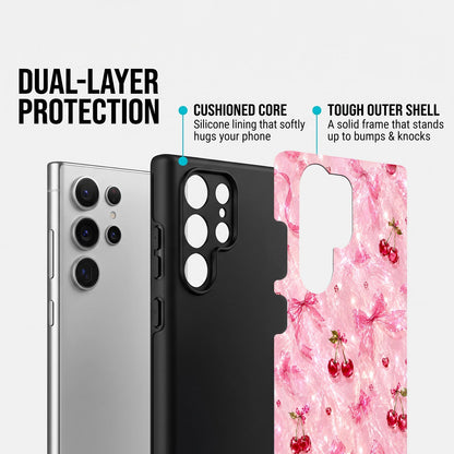 Samsung Galaxy S24 Ultra 5G Pink Cherry Blossom Protective Case