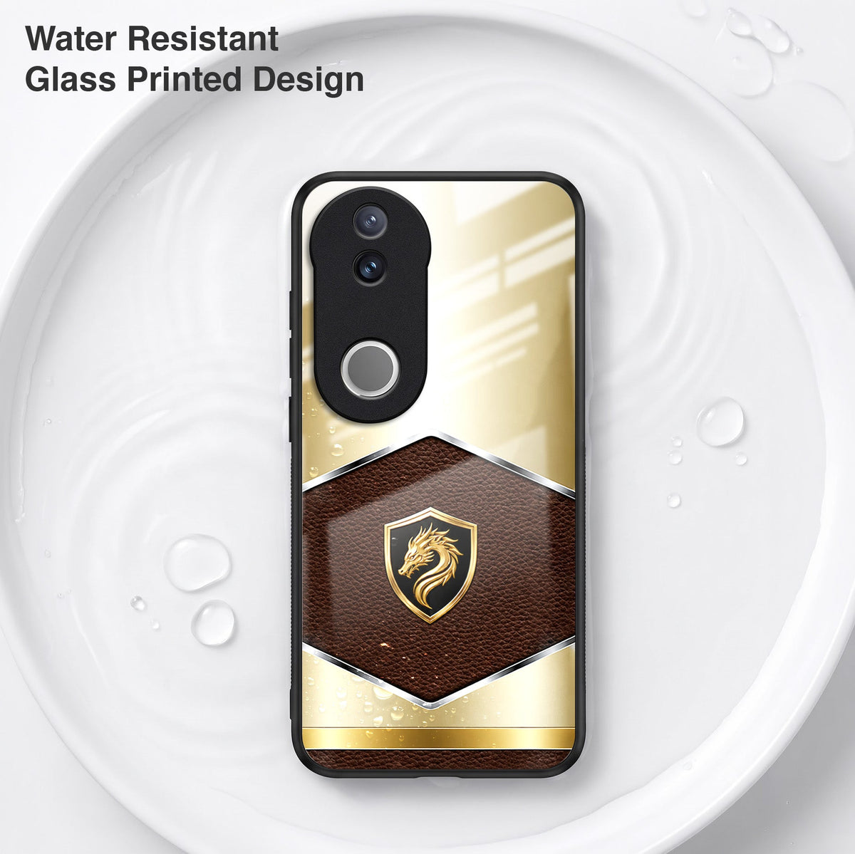 Vivo V50 5G Dragon Crest Acrylic Glass Back Case