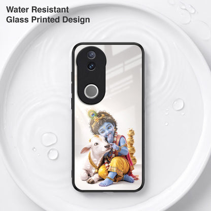 Vivo V50 5G Bal Krishna Blessings Acrylic Glass Back Case