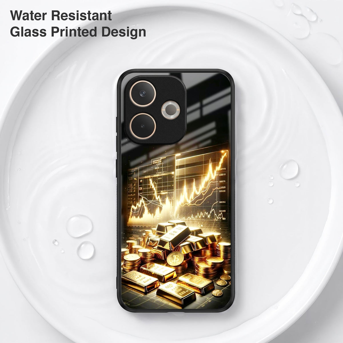 Oppo A5 Pro 5G Luxury Wealth Trader Acrylic Glass Back Case