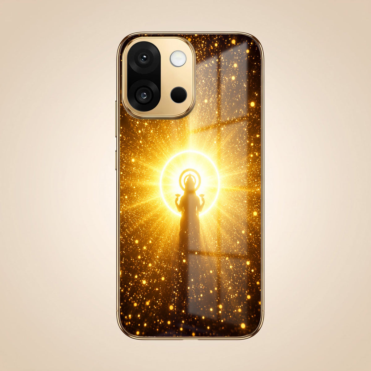 OnePlus 13s 5G Lakshmi Sacred Gold Electroplated Glass Phone Back Case