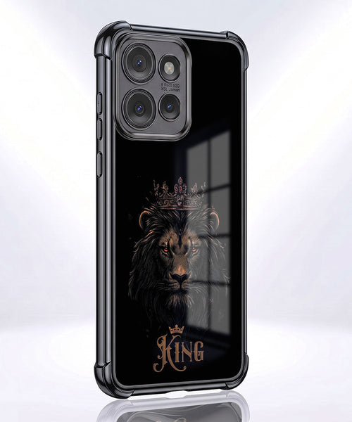 Motorola Edge 50 Neo 5G Premium Crowned Lion Airbags Printed Back Case